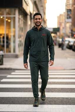 NEW!!!!Fossa Apparel Coca-Cola Branded Half-Zip Hooded Performance Windbreaker 2